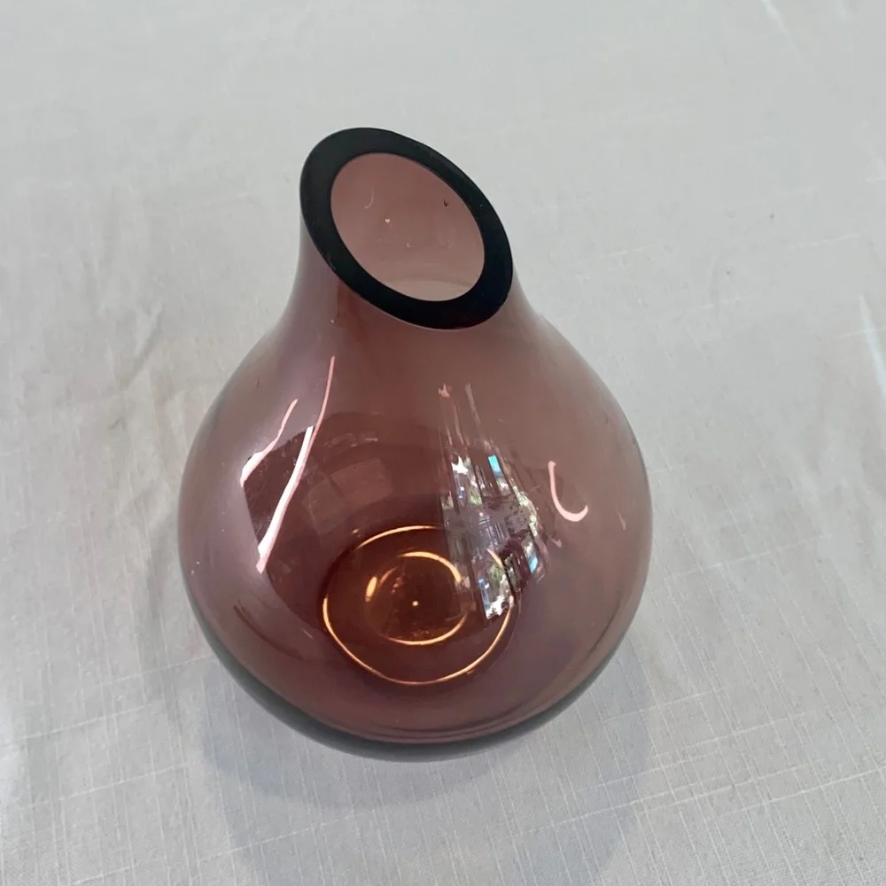 IKEA purple glass vase‎